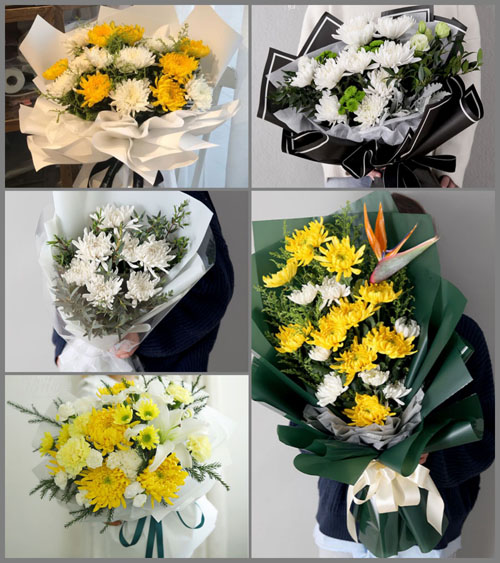 广东湛江市吴川市樟铺镇南巢村白事花束代送